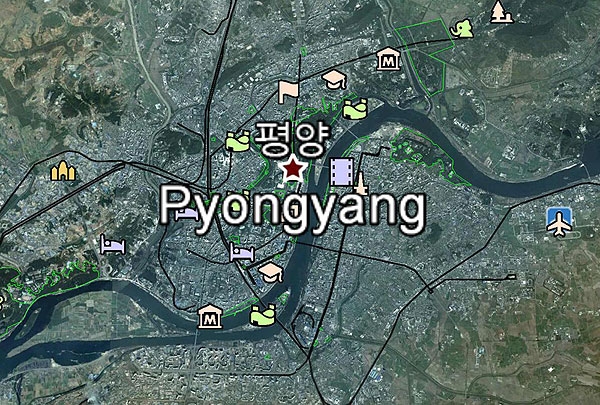 north-korea-google-map