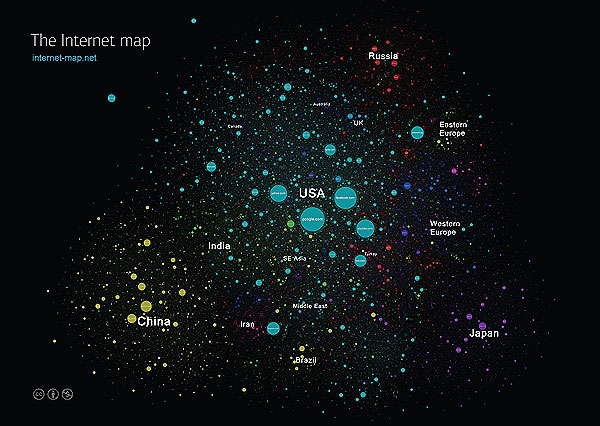 نقشه جهان اینترنت