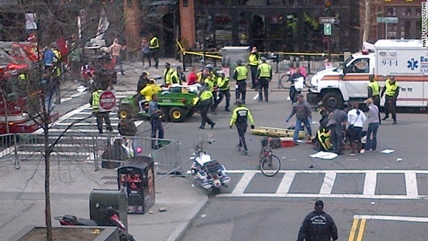 Explosions rock Boston Marathon; several injured