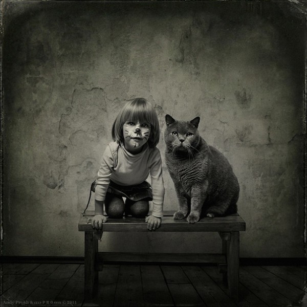 cat and girl3