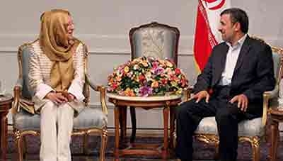 احمدی نژاد همسر جلال طالبانی
