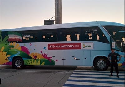 گزارش سفر به برزیل؛ حرکت از فرودگاه با اتوبوس "افتخار پارس"