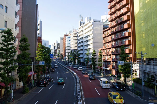 خیابان بدون پارک در توکیو