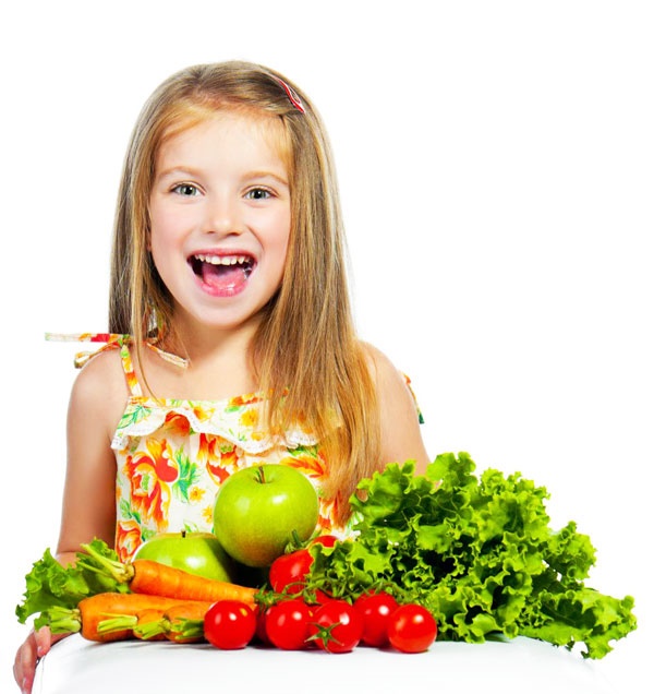 کودک و سبزی‌جات و میوه