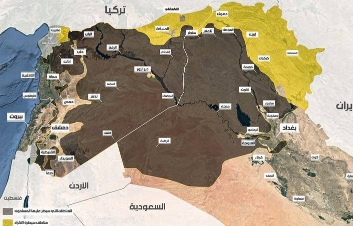 وضعیت حکومت داعش در عراق و سوریه