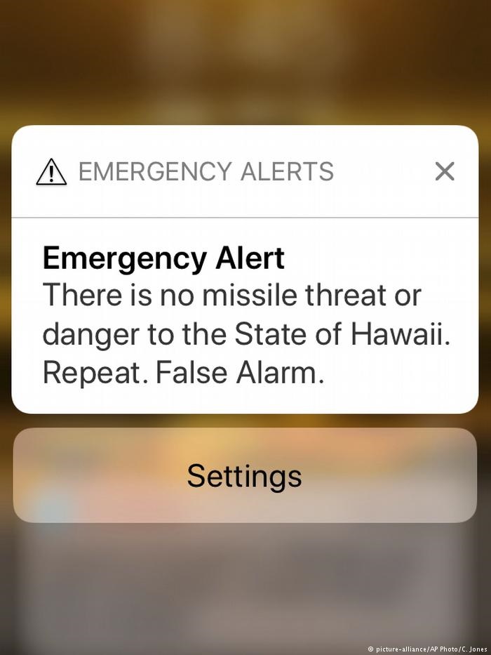فشار دکمه اشتباهی برای هشدار موشکی، مردم هاوایی را به وحشت انداخت