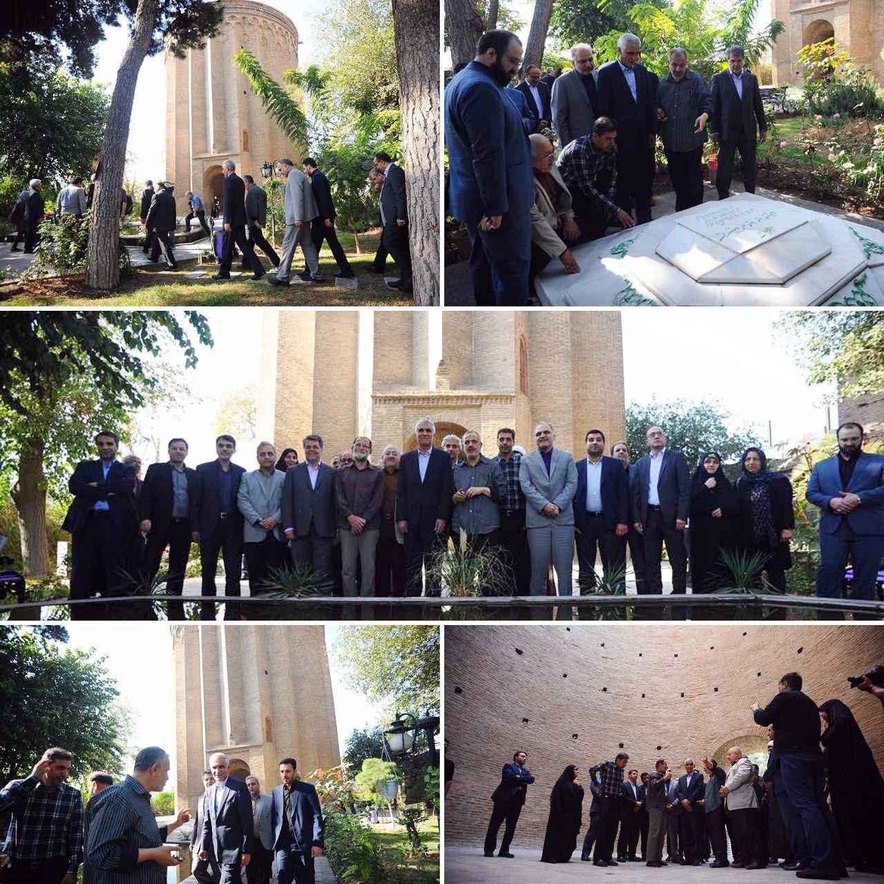 پایتخت گردی شهردار به مناسبت روز تهران | تصاویر بازدید افشانی از برج طغرل