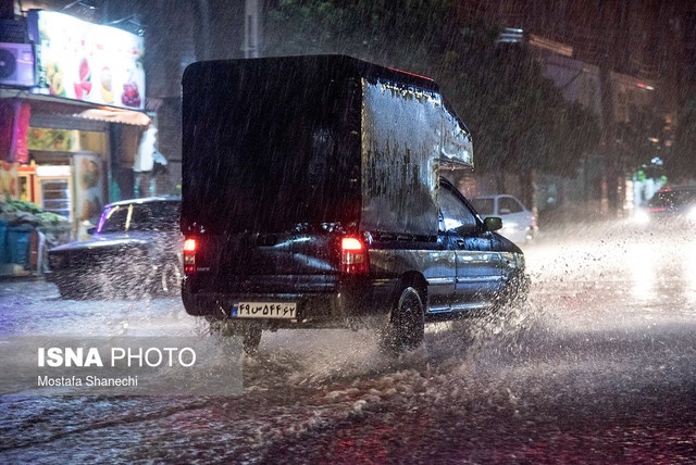 وضعیت بارش باران در نوشهر و چالوس
