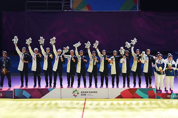 تیم ملی کبدی بانوان ایران در سکوی قهرمانی آسیا
