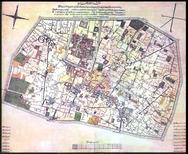 نقشه تهران قدیم