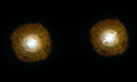 دو سیاهچاله در مرکز یک کهکشان