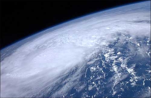 توفان ایرنه از ایستگاه فضایی