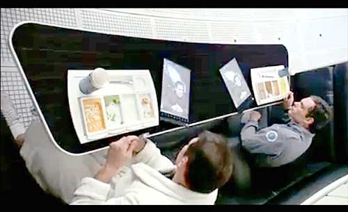 صحنه ای از فیلم اودیسه فضایی 2001 که وکلای سامسونگ به آن استناد کرده اند