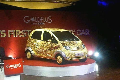 خودروی هندی 4.5 میلیون دلاری از جنس طلا 