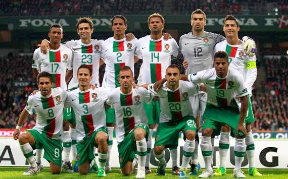 بازیکنان تیم ملی پرتغال در جام ملت‌های اروپا 2012