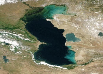 بررسی تغییرات زیست‌محیطی دریای خزر با استفاده از ماهواره‌ها
