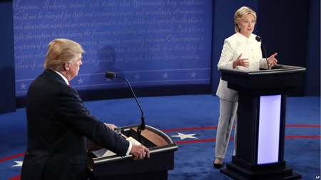 گزارش مناظره آخر ترامپ - کلینتون