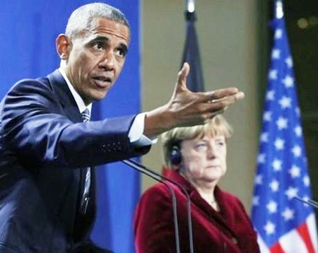 اوباما در برلین: ترامپ در مقابل روسیه بایستد