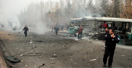 انفجار در استان قیصریه ترکیه حدود ۷۰ کشته و زخمی برجای گذاشت