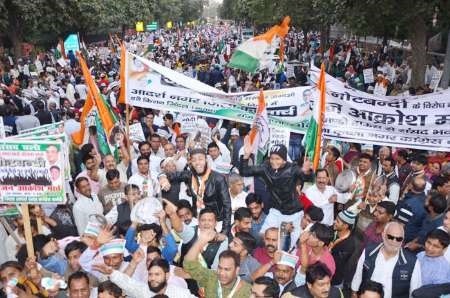 تظاهرات مردم هند علیه برنامه‌های اقتصادی دولت
