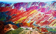 راز کوهستان رنگین‌کمانی در چین