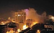 حمله زمینی و هوایی به غزه