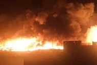 آتش سوزی در فازهای ۱۵ و ۱۶ منطقه ویژه پارس 