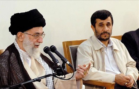 Image result for ‫احمدی نژاد رهبری‬‎