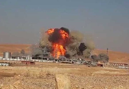  داعش بزرگترین پالایشگاه گاز سوریه را منفجر کرد