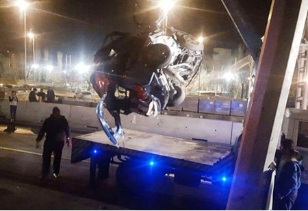 تصادف مرگبار در اتوبان ارتش در تهران