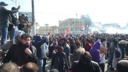 جزئیات تظاهرات روز شنبه ۲۳ بهمن در بغداد | ۴ کشته و ۳۲۰ زخمی
