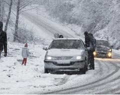 آخرین وضعیت جاده‌های کشور در روز برفی و بارانی