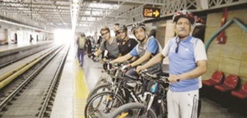 مترو؛ میزبان دوچرخه‌سواران در تعطیلی‌ها