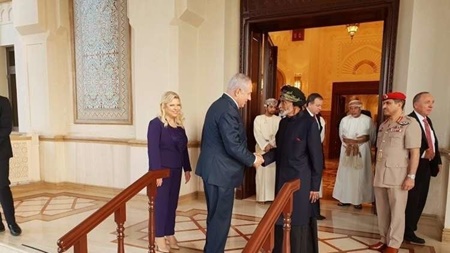 نتانیاهو مهمان سلطان قابوس در مسقط