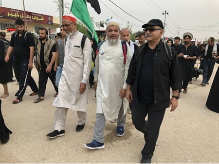 پرویز پرستویی در راهپیمایی اربعین حسینی