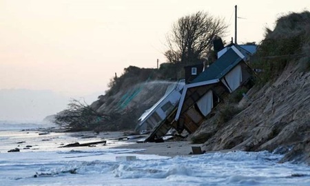 خطر زیر آب رفتن سواحل انگلیس با افزایش سطح دریاها