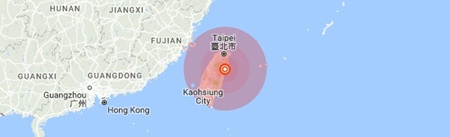 زلزله شش ریشتری در تایوان تعدادی کشته و مجروح برجای گذاشت