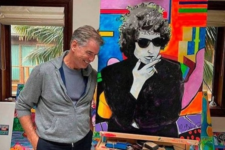 جیمز باند سابق نقاشی می‌کند | تابلوی ۱.۴ میلیون دلاری از باب دیلن