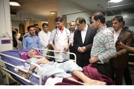وزیر بهداشت از بیمارستان‌های جنوب شهر تهران بازدید کرد