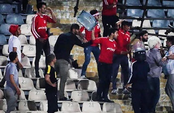 واکنش پلیس به وقایع ورزشگاه آزادی