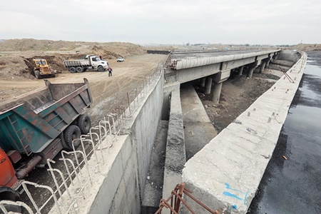 تهران | پل تقاطع بزرگراه شهید بروجردی با محور ۴۵ متری کن ساخته شد