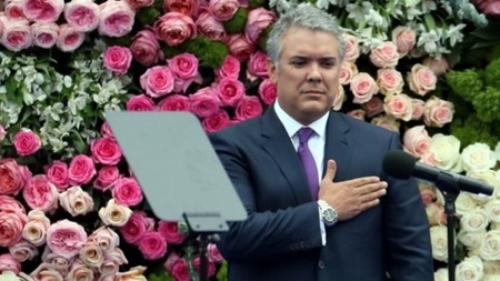 رئیس جمهور جدید کلمبیا سوگند یاد کرد