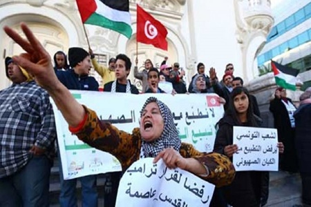 تونسی‌ها مانع پهلو گرفتن یک کشتی حامل محموله اسراییلی شدند