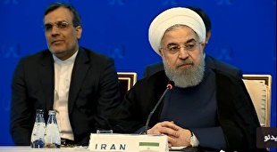 متن سخنان روحانی در نشست سه جانبه تهران | راه مردم سالاری از لوله تفنگ نمی‌گذرد