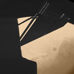 نمایی از سطح مریخ از دید دوربین سفینه روزتا