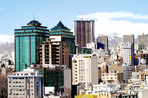 ازدحام بناها در تهران