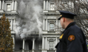 آتش‌‌سوزی در کاخ سفید - رویترز