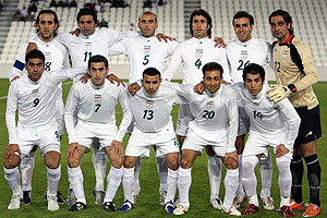Iran's  friendly soccer match in Doha 