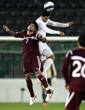 Iran's  friendly soccer match in Doha 