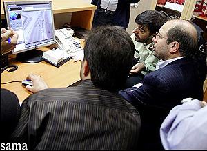 شهردار تهران در مرکز نظارت و کنترل ترافیک 